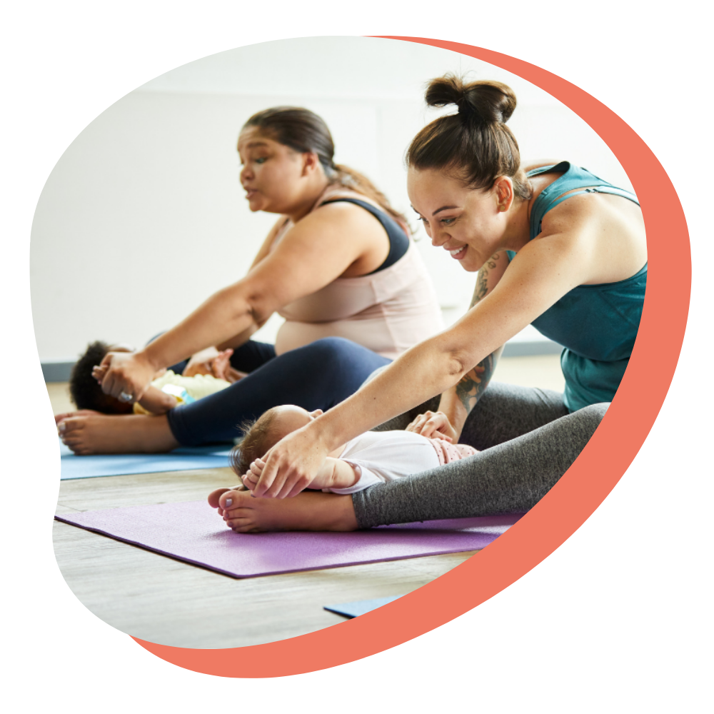 Mom and Baby Yoga class